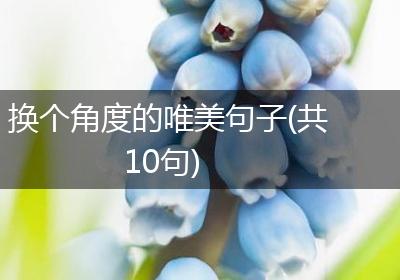 换个角度的唯美句子(共10句)