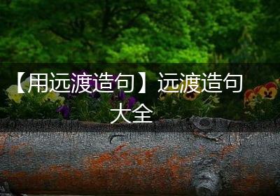 【用远渡造句】远渡造句大全