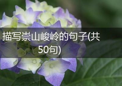 描写崇山峻岭的句子(共50句)
