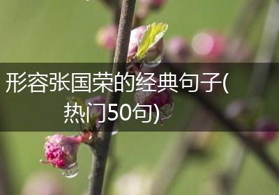 形容张国荣的经典句子(热门50句)