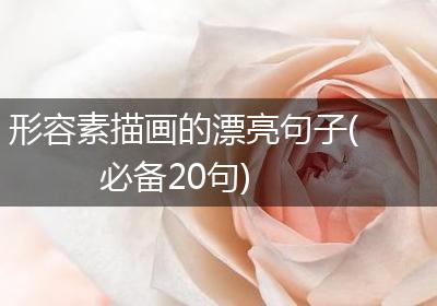 形容素描画的漂亮句子(必备20句)