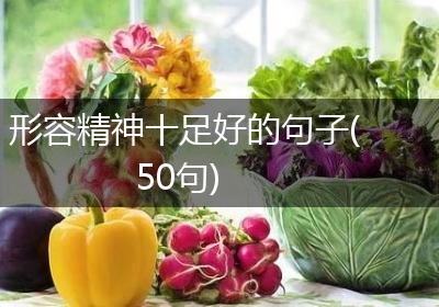 形容精神十足好的句子(50句)