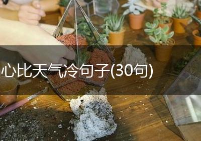 心比天气冷句子(30句)