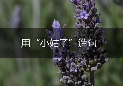 用“小姑子”造句