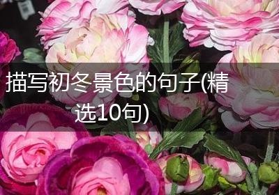 描写初冬景色的句子(精选10句)