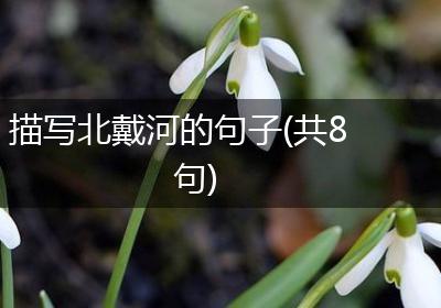 描写北戴河的句子(共8句)