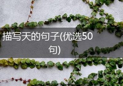 描写天的句子(优选50句)