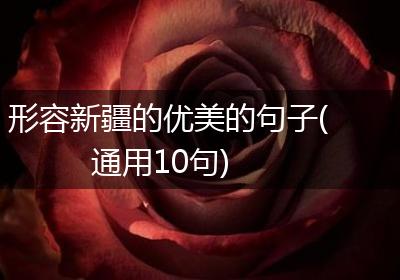 形容新疆的优美的句子(通用10句)