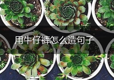 用牛仔裤怎么造句子