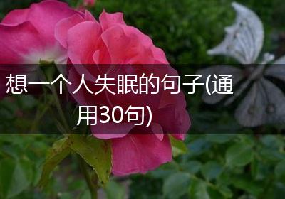 想一个人失眠的句子(通用30句)