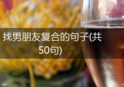 找男朋友复合的句子(共50句)