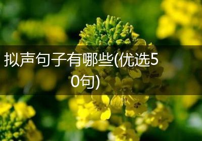 拟声句子有哪些(优选50句)