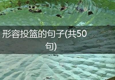形容投篮的句子(共50句)