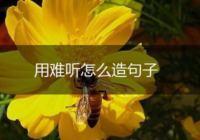 用难听怎么造句子