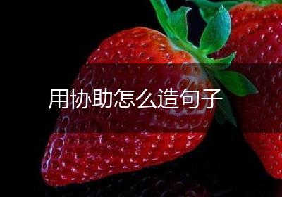 用协助怎么造句子