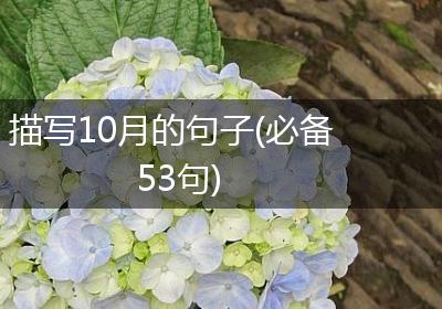 描写10月的句子(必备53句)
