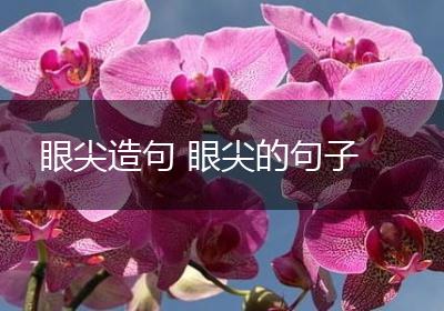 眼尖造句 眼尖的句子