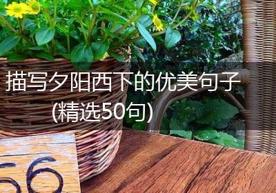 描写夕阳西下的优美句子(精选50句)