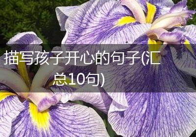 描写孩子开心的句子(汇总10句)