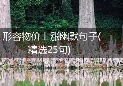 形容物价上涨幽默句子(精选25句)