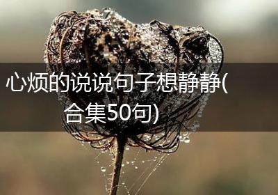 心烦的说说句子想静静(合集50句)