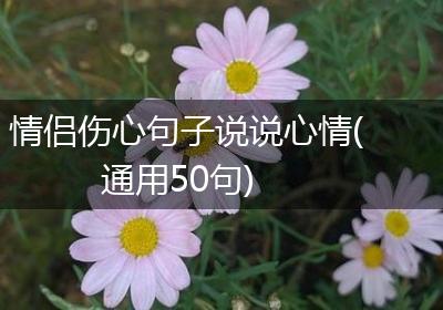 情侣伤心句子说说心情(通用50句)