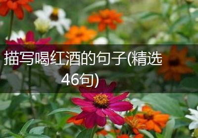 描写喝红酒的句子(精选46句)