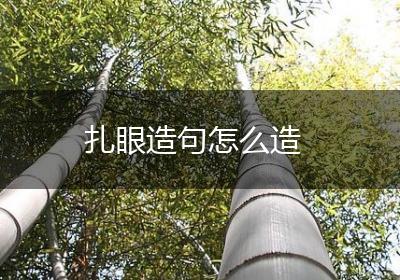 扎眼造句怎么造