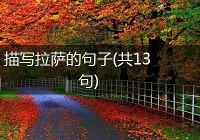 描写拉萨的句子(共13句)