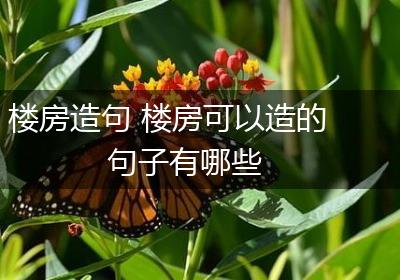 楼房造句 楼房可以造的句子有哪些