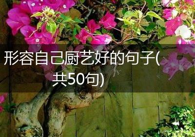 形容自己厨艺好的句子(共50句)