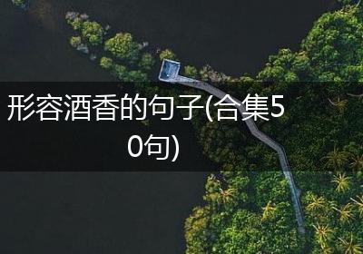形容酒香的句子(合集50句)