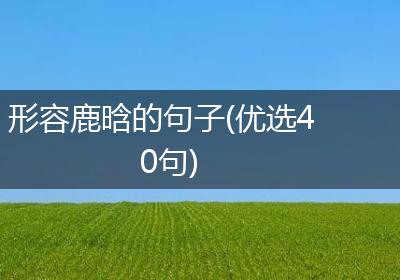 形容鹿晗的句子(优选40句)
