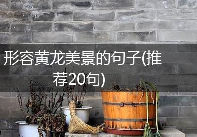 形容黄龙美景的句子(推荐20句)