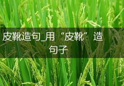 皮靴造句_用“皮靴”造句子