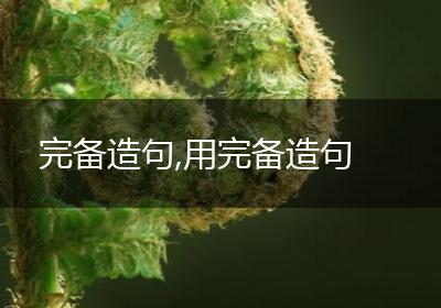 完备造句,用完备造句