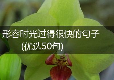形容时光过得很快的句子(优选50句)