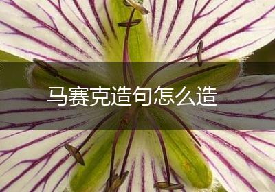 马赛克造句怎么造