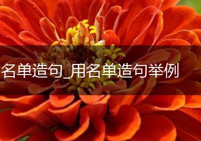 名单造句_用名单造句举例