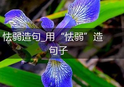 怯弱造句_用“怯弱”造句子