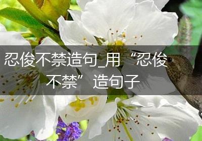 忍俊不禁造句_用“忍俊不禁”造句子