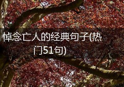 悼念亡人的经典句子(热门51句)