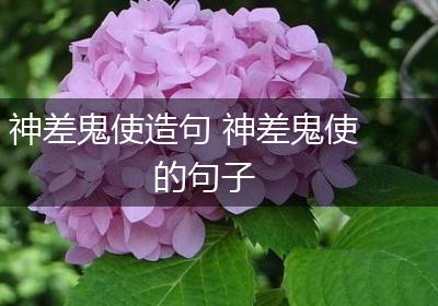 神差鬼使造句 神差鬼使的句子