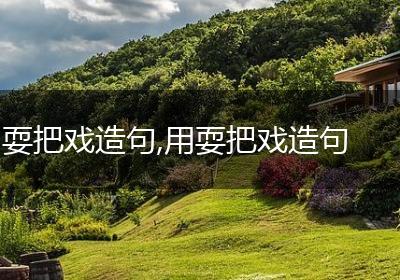 耍把戏造句,用耍把戏造句