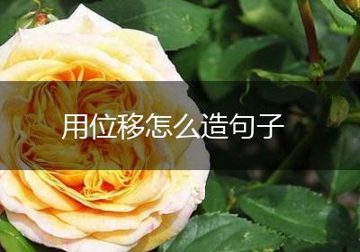 用位移怎么造句子