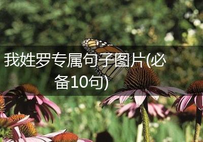 我姓罗专属句子图片(必备10句)
