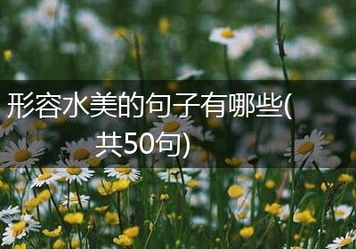形容水美的句子有哪些(共50句)