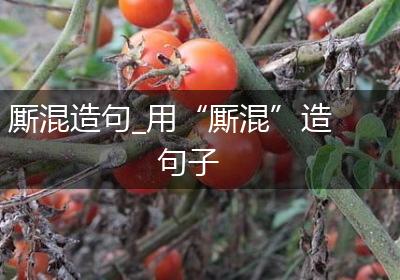 厮混造句_用“厮混”造句子