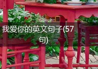 我爱你的英文句子(57句)