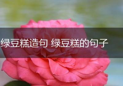 绿豆糕造句 绿豆糕的句子